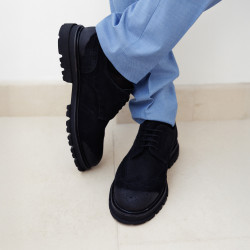 Scarpe casual uomo 989 nero velluto lifestyle