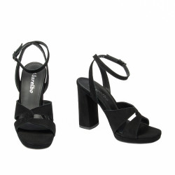 Sandali donna 1347 nero velluto