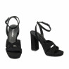 Sandali donna 1347 nero velluto