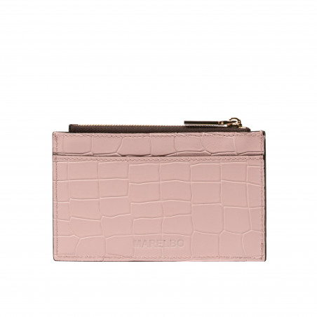 Portafoglio 209g coccodrillo rosa cipria