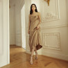 Sandali donna 1337 sabbia in velluto lifestyle