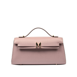 Borsa da donna a tracolla 041g rosa cipria saffiano