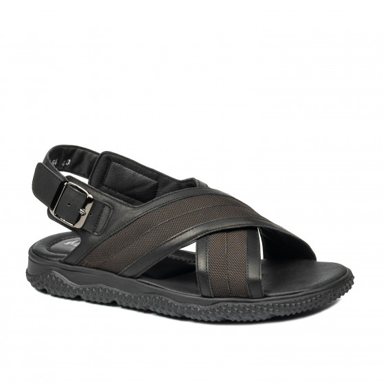 Sandali uomo 364 nero combinato