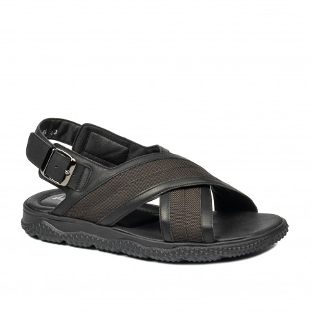 Sandali uomo 364 nero combinato