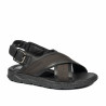 Sandali uomo 364 nero combinato