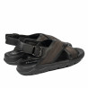 Sandali uomo 364 nero combinato