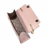Borsa da donna a tracolla 041g rosa cipria saffiano