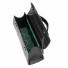 Borsa donna a spalla 041g 01 coccodrillo laccato nero