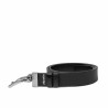 Cintura uomo 71b nero lucido+nero traforato