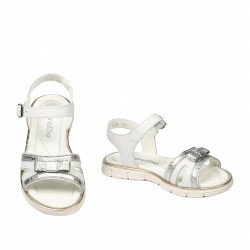 Sandali per bambini 539-1 bianco combinato
