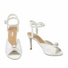 Sandali donna 1351 raso bianco