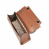 Borsa donna a spalla 041g 01 marrone cognac