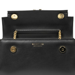 Borsa donna a tracolla 041g nera napa
