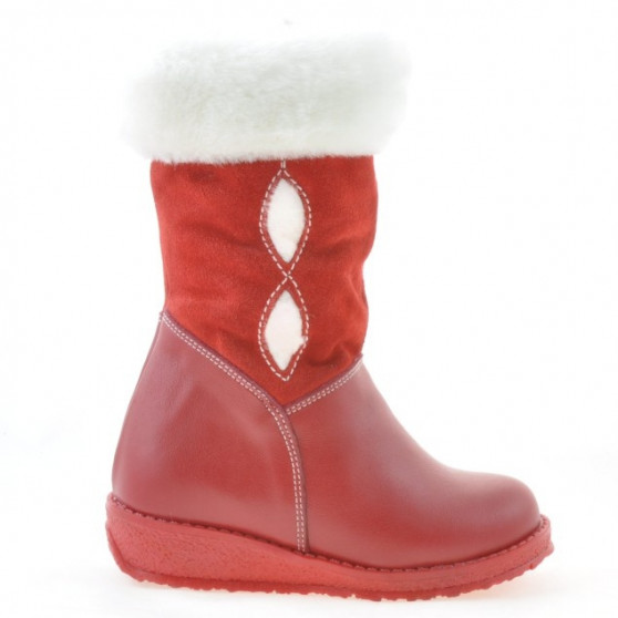 Stivaletti bambini piccoli 24c rosso combinato