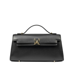 Borsa donna a tracolla 041g nera napa