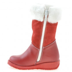 Stivaletti bambini piccoli 24c rosso combinato