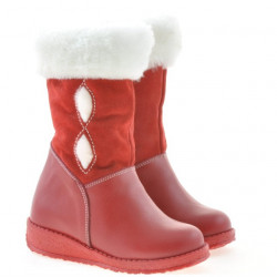 Stivaletti bambini piccoli 24c rosso combinato