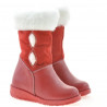 Stivaletti bambini piccoli 24c rosso combinato