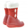 Stivaletti bambini piccoli 24c rosso combinato