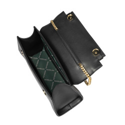 Borsa donna a tracolla 041g nera napa