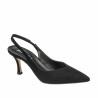 Sandali donna 1343 nero velluto