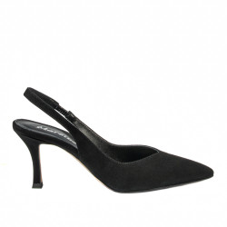 Sandali donna 1343 nero velluto