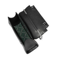 Borsa donna a tracolla 041g 01 nero napa
