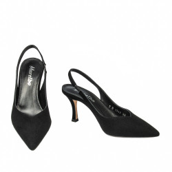 Sandali donna 1343 nero velluto