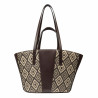 Borsa da spiaggia donna 044g rafia cacao