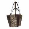 Borsa da spiaggia donna 044g rafia cacao