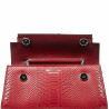 Borsa da donna a tracolla 041g 01 coccodrillo rosso