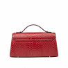 Borsa da donna a tracolla 041g 01 coccodrillo rosso