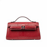 Borsa da donna a tracolla 041g 01 coccodrillo rosso