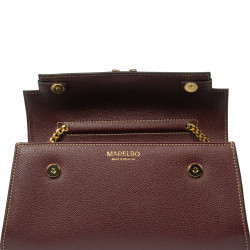 Borsa a tracolla da donna 041g bordeaux