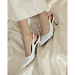 Sandali donna 1353 satin bianco lifestyle