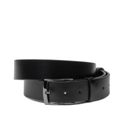 Cintura uomo 53b nero lucido