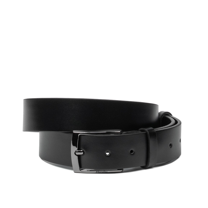 Cintura uomo 53b nero lucido