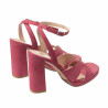 Sandali donna 1347 rosa velluto