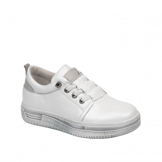 Scarpe bambini 2028 bianco perla combinato