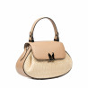 Borsa donna a mano 042g 01biz nude+rafia