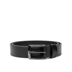 Cintura uomo 53b nero lucido