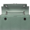 Borsa donna a tracolla 041g 01 croco pistacchio