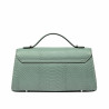 Borsa donna a tracolla 041g 01 croco pistacchio