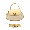 Borsa donna a mano 042g giallo burro+rafia