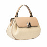 Borsa da donna a mano 043g 01 biz nude+rafia