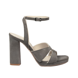Sandali donna 1347 sabbia velluto