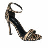 Sandali donna 1349 raso zebra beige