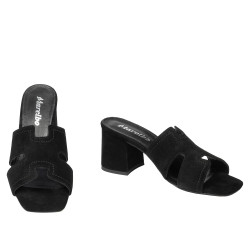 Sandali donna 1348 nero velluto
