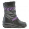 Stivali bambini piccoli 23c nero+viola
