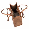 Borsa da donna da spiaggia 045g cammello+rafia caramello
